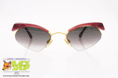 O-SIX mod. 016 595 Vintage Sunglasses women, pop design nylor lenses, soft cherry pink, New Old Stock 1990s