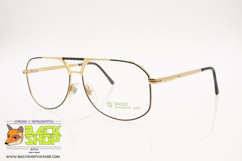 GALILEO Golden plated 24kt Aviator frame, 58[]14 140, New Old Stock 80s