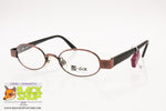 O-SIX mod. 015 18 Oval little eyeglasses frame thick end pieces, Hand Made in Italy, New Old Stock