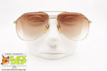 DESIL mod. CLUB Vintage Sunglasses aviator pilot, golden & silver, New Old Stock 1980s