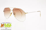 DESIL mod. CLUB Vintage Sunglasses aviator pilot, golden & silver, New Old Stock 1980s