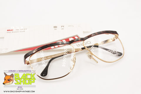 HOLA! by INDO mod. 782 Eyeglass frame squared, women's frame 58[]20, Made in Italy, NOS