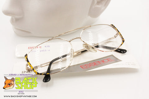 ESSENCE by INDO 430 Vintage aviator frame restyle geometric lenses, Safary Yellow, New Old Stock