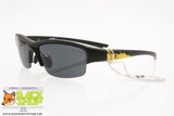 LOTTO mod. L8V042 01 Vintage Sunglasses, matt black plastic sport model, New Old Stock 1990s