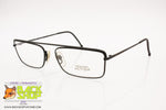 TRUSSARDI ACTION ATR 38 Black aviator mono bridge, matte black eyeglass, New Old Stock