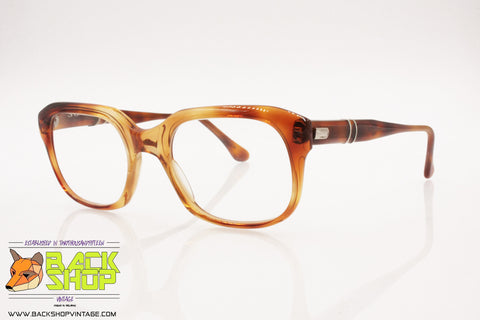 FARBEN Vintage 1960s monsier gentleman eyeglass frame caramel traslucent, Vintage Preowned