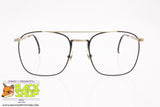 NBA by SOCIETY OPTIKS mod. N866-397 Vintage eyeglass frame aviator, Black & Gold, New Old Stock 1980s