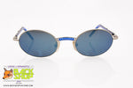 MISSONI mod. M 391/S QH6 Vintage Sunglasses, oval mirrored blue lenses, dandy hipster, New Old Stock 1990s