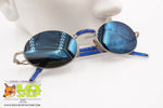 MISSONI mod. M 391/S QH6 Vintage Sunglasses, oval mirrored blue lenses, dandy hipster, New Old Stock 1990s