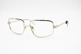 Authentic 1950s Metalflex 12K Golden plated squared eyeglass frame, Italian vintage old glasses, Dead stock