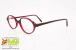 FOVES mod. 303/35 Vintage eyeglass frame oval rims red, Italian brand, New Old Stock 1980s