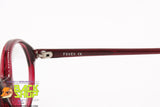 FOVES mod. 303/35 Vintage eyeglass frame oval rims red, Italian brand, New Old Stock 1980s