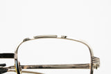 Authentic 1950s Metalflex 12K Golden plated squared eyeglass frame, Italian vintage old glasses, Dead stock