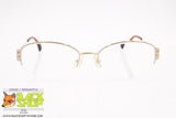 SEIKO mod. T231 001 Vintage eyeglass frame oval half rimmed nylor, Titanium material, Vintage Preowned