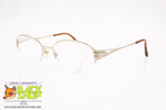 SEIKO mod. T231 001 Vintage eyeglass frame oval half rimmed nylor, Titanium material, Vintage Preowned