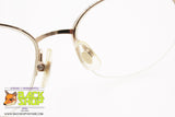 SEIKO mod. T231 001 Vintage eyeglass frame oval half rimmed nylor, Titanium material, Vintage Preowned