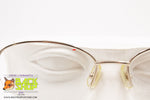 SEIKO mod. T231 001 Vintage eyeglass frame oval half rimmed nylor, Titanium material, Vintage Preowned