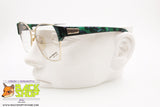 PACO RABANNE Paris mod. PR-703 gp-vert, Vintage eyeglass frame women golden & marbled green, New Old Stock 1980s