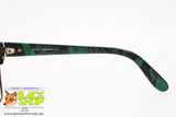 PACO RABANNE Paris mod. PR-703 gp-vert, Vintage eyeglass frame women golden & marbled green, New Old Stock 1980s