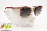 REGINE'S mod. ROUGE 672 Vintage Sunglasses, Hand Made Italy with leather, New old Stock 1980s