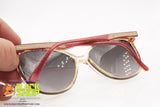 REGINE'S mod. ROUGE 672 Vintage Sunglasses, Hand Made Italy with leather, New old Stock 1980s