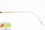 NATIONAL mod. 145-458 HEATHER Vintage Sunglasses women made in Israel, white & clear, New Old Stock 1990s