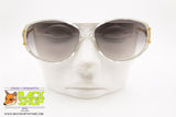 NATIONAL mod. 145-458 HEATHER Vintage Sunglasses women made in Israel, white & clear, New Old Stock 1990s