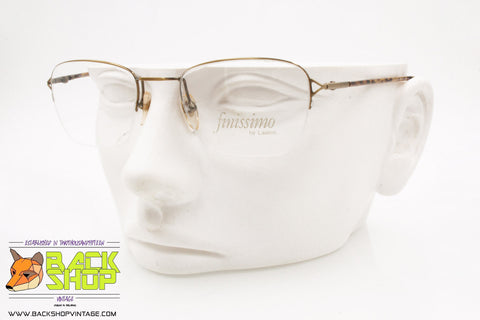 FINISSIMO mod. M 76 51 Vintage eyeglass frame half rimmed nylor, New Old Stock 1990s