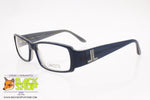LANCETTI mod. LL221/S D947 Vintage eyeglass frame women blue, full strass perimeter, New Old Stock 1990s