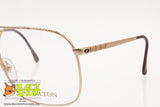 HILTON CLASS 006, Vintage luxury aviator frame eyeglass, 24KT gold plated,  New Old Stock