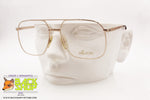 HILTON CLASS 006, Vintage luxury aviator frame eyeglass, 24KT gold plated,  New Old Stock