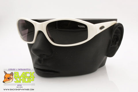 FLOYD mod. FL 6114 07 Vintage Sunglasses, white biker, made in Italy, New Old Stock 1990s
