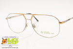 GALILEO mod. MEU-F13 Golden plated 24kt Aviator frame, 58[]14 140, New Old Stock 80s