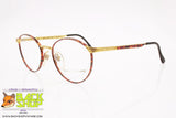 JOHNNY BE GOOD mod. JBG 65 C.2, Vintage eyeglass frame round golden & dappled changing, New Old Stock 1970s