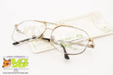 GALILEO mod. MEU-F13 Golden plated 24kt Aviator frame, 58[]14 140, New Old Stock 80s