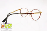 JOHNNY BE GOOD mod. JBG 65 C.2, Vintage eyeglass frame round golden & dappled changing, New Old Stock 1970s