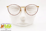 JOHNNY BE GOOD mod. JBG 65 C.2, Vintage eyeglass frame round golden & dappled changing, New Old Stock 1970s