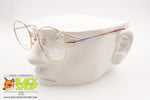 ORGANIX by DIACO 802 Made in Japan, Round eyeglass frame unisex, Gold & Rainbow, New Old Stock