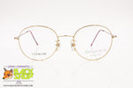 ORGANIX by DIACO 802 Made in Japan, Round eyeglass frame unisex, Gold & Rainbow, New Old Stock