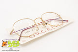 ORGANIX by DIACO 802 Made in Japan, Round eyeglass frame unisex, Gold & Rainbow, New Old Stock