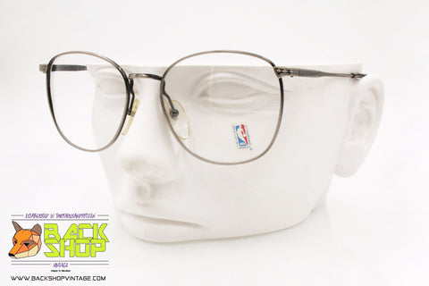 NBA by SOCIETY OPTIKS mod. N827-375 Vintage Eyeglass frame, round circle, New Old Stock 1980s