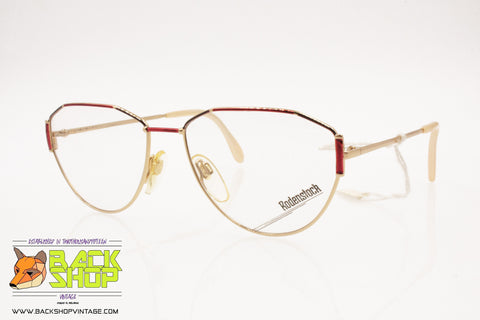 RODENSTOCK mod. Ingrid, Vintage womens eyeglass frame, Colored lines top rims, New Old Stock