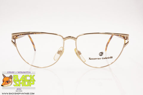 NAZARENO GABRIELLI 131-605 Vintage elegant & architectural women's eyeglass frame, New Old Stock 1980s