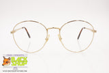 IMAGO mod. QUID Round circle golden eyeglass frame, classic vintage, New Old Stock 90s