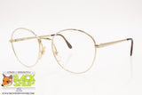 IMAGO mod. QUID Round circle golden eyeglass frame, classic vintage, New Old Stock 90s