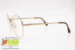 IMAGO mod. QUID Round circle golden eyeglass frame, classic vintage, New Old Stock 90s