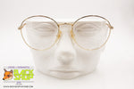 IMAGO mod. QUID Round circle golden eyeglass frame, classic vintage, New Old Stock 90s