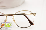 IMAGO mod. QUID Round circle golden eyeglass frame, classic vintage, New Old Stock 90s