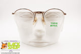 THINK PINK M9902 Vintage Italian eyeglass frame, Half rimmer round lenses , New Old Stock