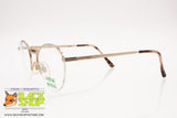 THINK PINK M9902 Vintage Italian eyeglass frame, Half rimmer round lenses , New Old Stock